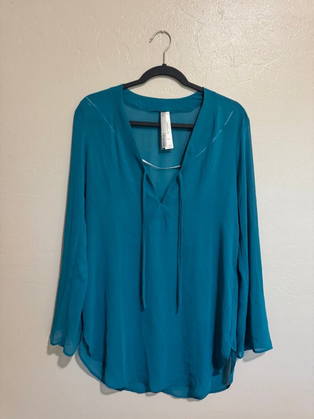 NWT Victoria’s Secret Swim Parrot Blue Sheer Crinkle Tunic Dress XS